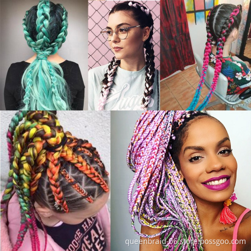 SmartBraid 100g Yaki Other Artificial Hair Ombre Hair 24 inch Synthetic Jumbo Hair Braid